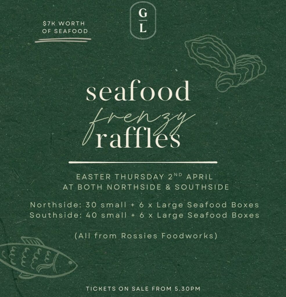 SEAFOOD FRENZY RAFFLE - Griffith Easter Party